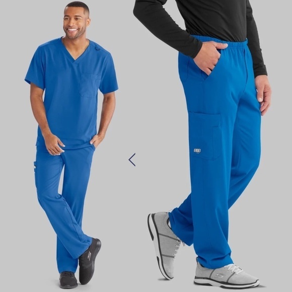 NWT Sketchers by Barco Structure Scrub Pants Galaxy Blue XS - Picture 2 of 14